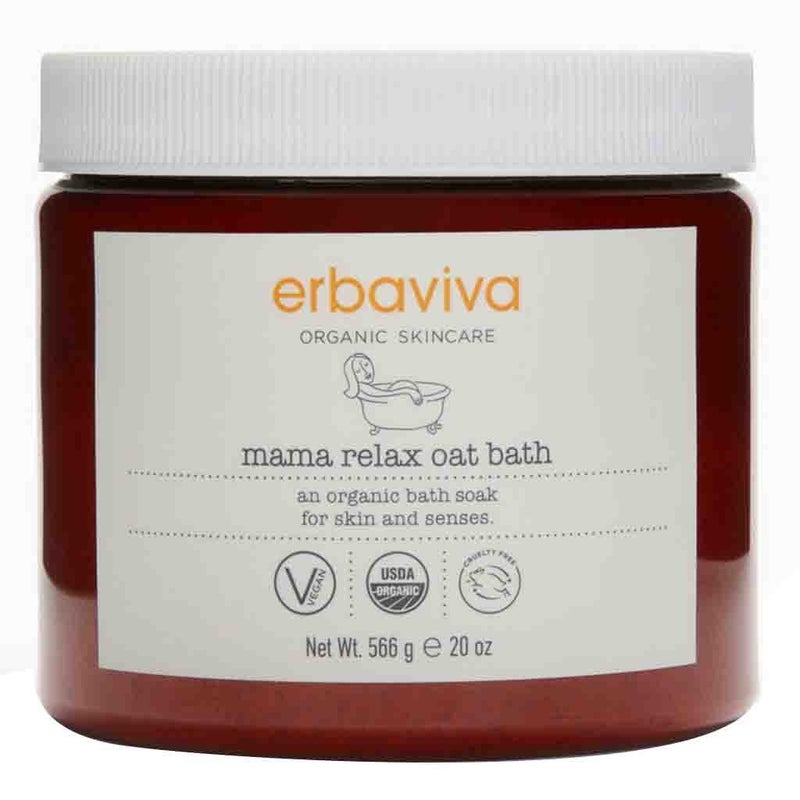 Erbaviva Organic Skincare Mama Relax Oat Bath For Itchy & Dry Skin 566g