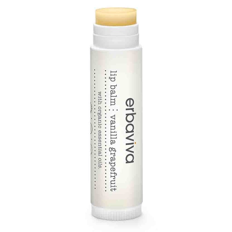 Erbaviva Organic Skincare Vanilla Grapefruit Lip Balm For Dry & Chapped Lips 4.5g
