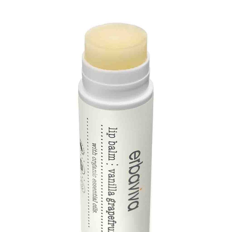 Erbaviva Organic Skincare Vanilla Grapefruit Lip Balm For Dry & Chapped Lips 4.5g