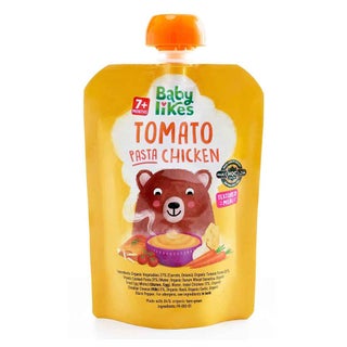 Babylikes Tomato Pasta Chicken Stage 2 For 7+ Months Organic Baby Puree 130g