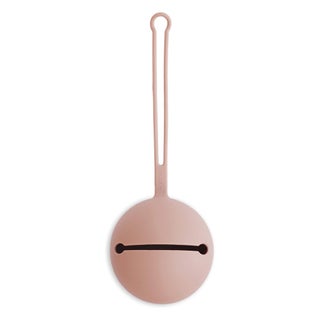 Mushie Silicone Baby Pacifier Case - Blush Color, Pack of 1’s