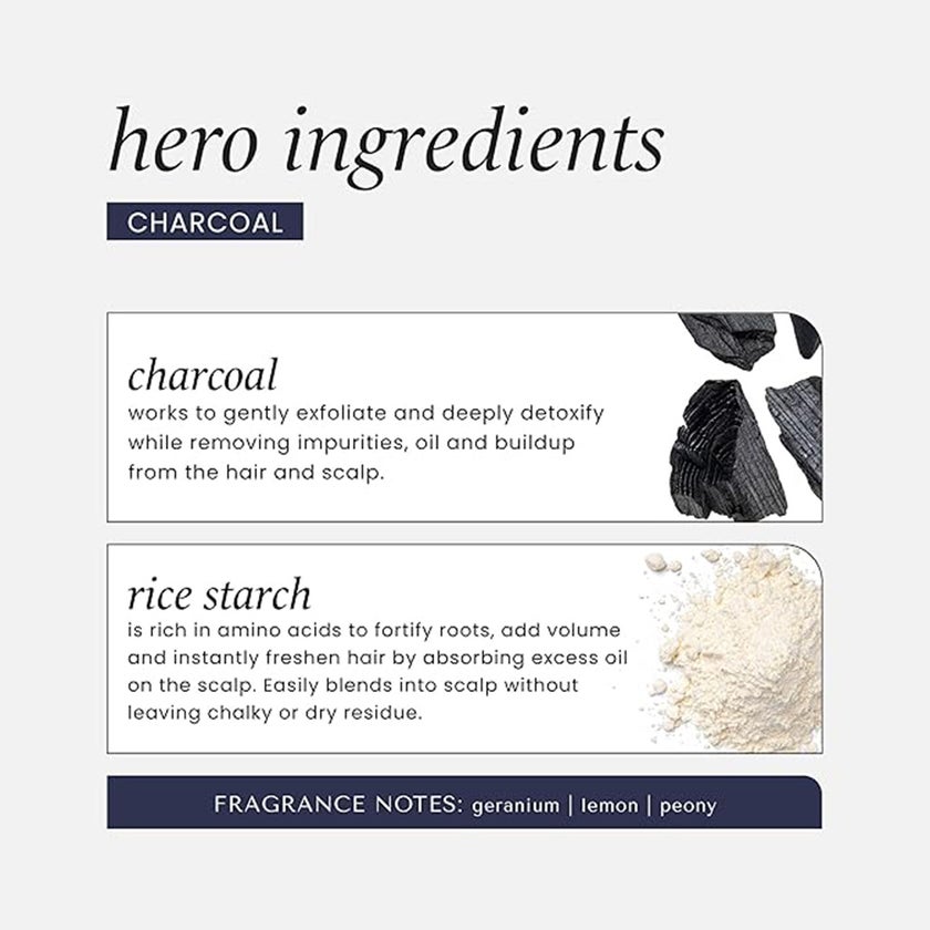 Hask Charcoal With Citrus Purifying Dry Shampoo For Oily Hair 122g