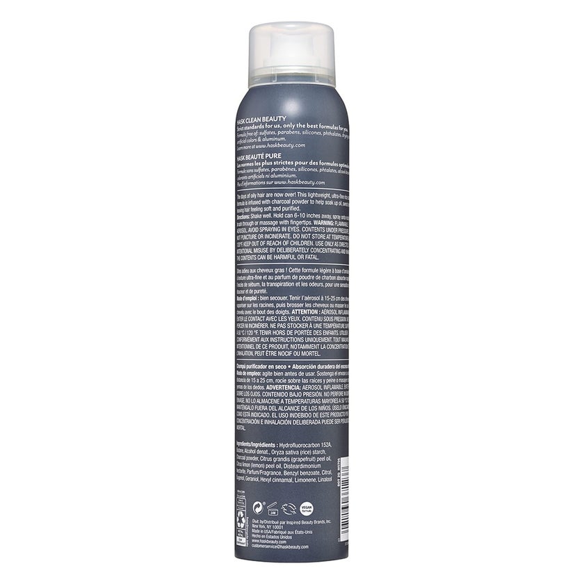 Hask Charcoal With Citrus Purifying Dry Shampoo For Oily Hair 122g