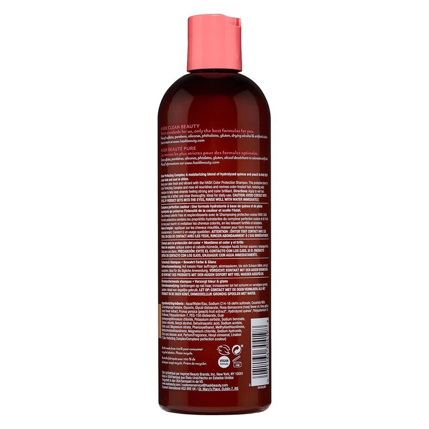 Hask Color Care Hair Shampoo With Rose Oil & Peach 355ml