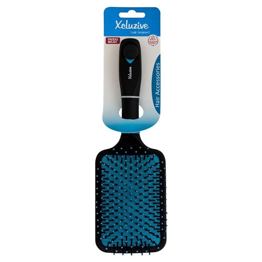 Xcluzive Paddle Hair Brush - Black/Blue