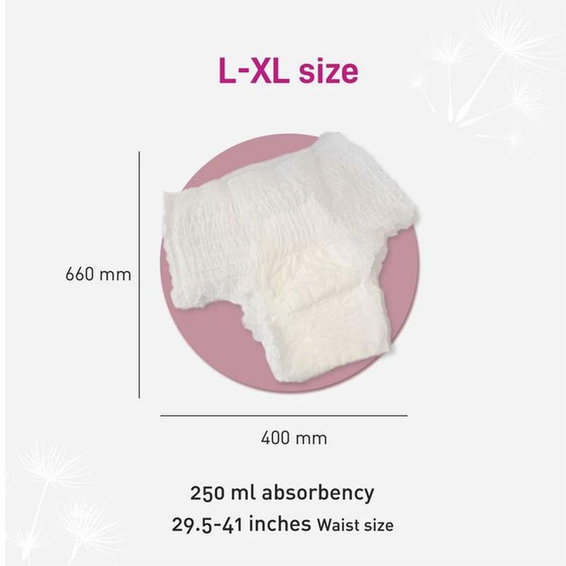 Sirona Disposable Period Panties, Size Large - Extra Large, Pack of 5’s