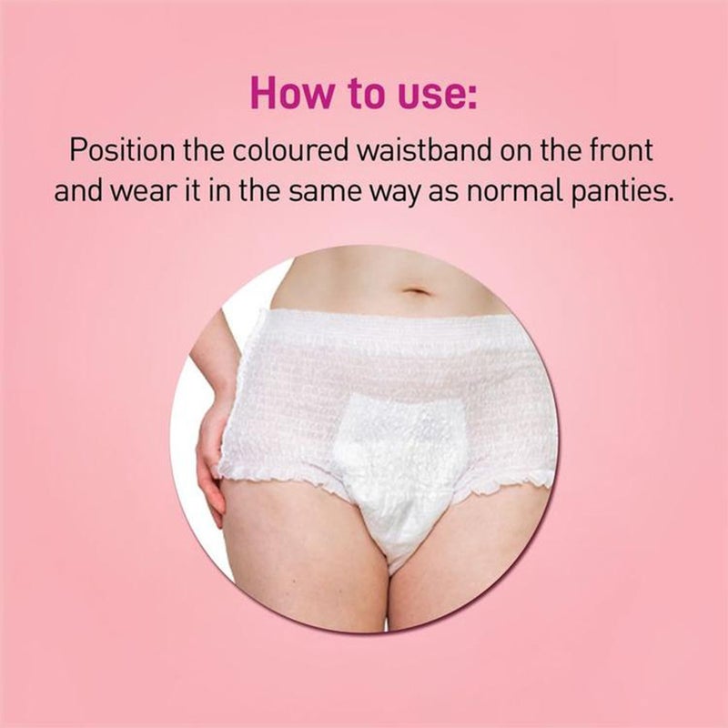 Sirona Disposable Period Panties, Size Large - Extra Large, Pack of 5’s