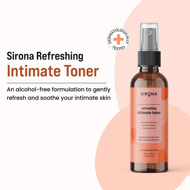 Sirona Refreshing & pH Balance Intimate Toner For Men & Women 100ml
