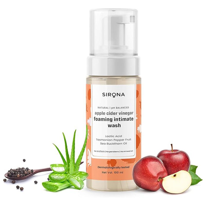 Sirona Apple Cider Vinegar Foaming Intimate Wash 100ml