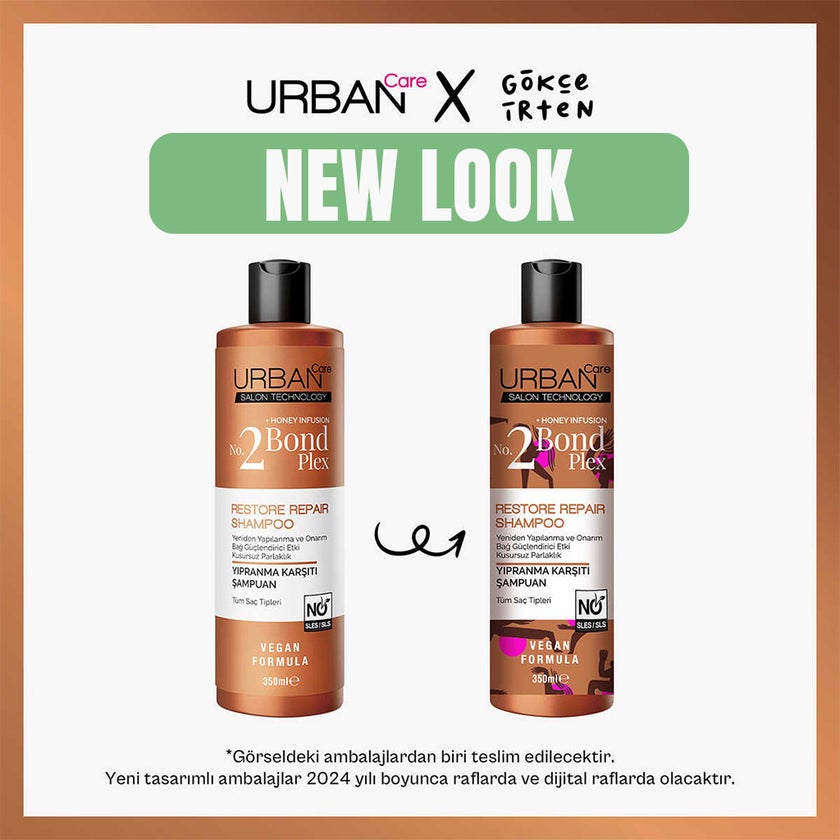 Urban Care Honey Infusion No 2 Bond Plex Restore Repair Hair Shampoo 350ml