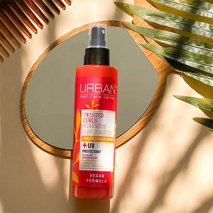 Urban Care Twisted Curls Hibiscus & Shea Butter UV Protectant Hair Care Cream For Curly Hair 200ml