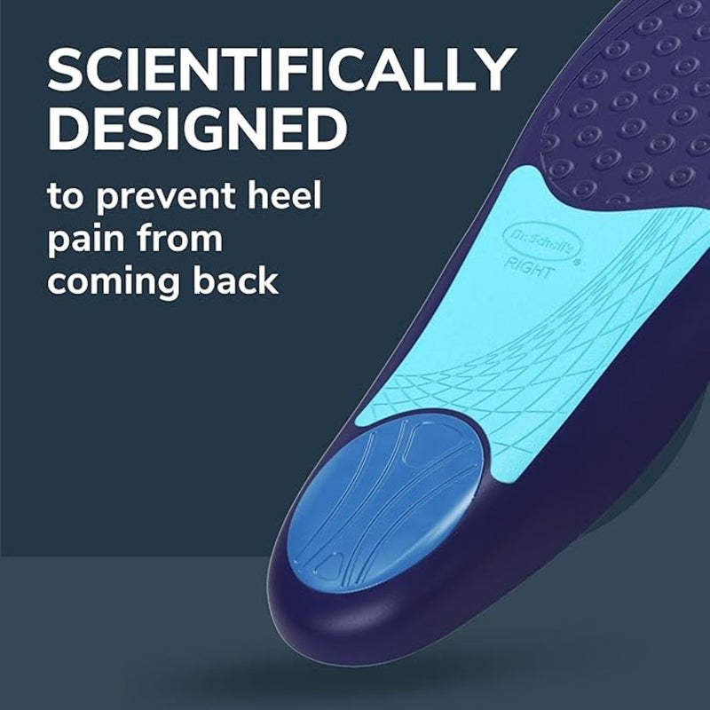 Dr. Scholl's Plantar Fasciitis All-Day Pain Relief Orthotics Heel Cushion Cup, Size 6-10 For Women - 1 Pair
