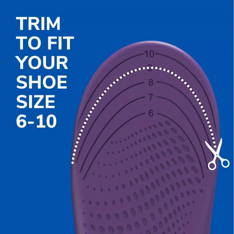 Dr. Scholl's Walk Longer Comfort Insoles, Size 6-10 For Women - 1 Pair