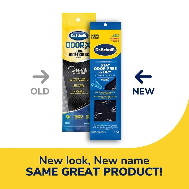 Dr. Scholl's Stay Odor-Free & Dry Comfort Insoles For Men & Women - 1 Pair
