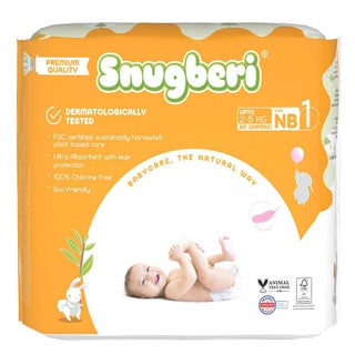 Snugberi Newborn Baby Diapers, Size 1, 2-5kg, MEGA PACK of 80’s