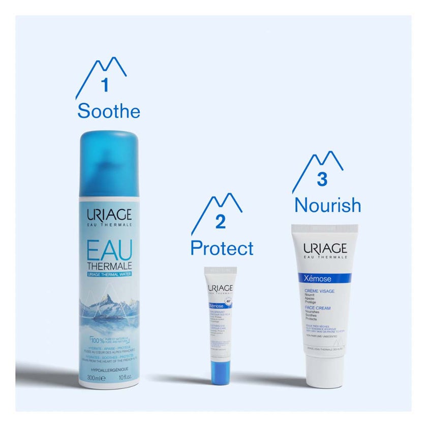 Uriage Xemose Soothing Eye Contour Care Cream For Dry Skin 15ml