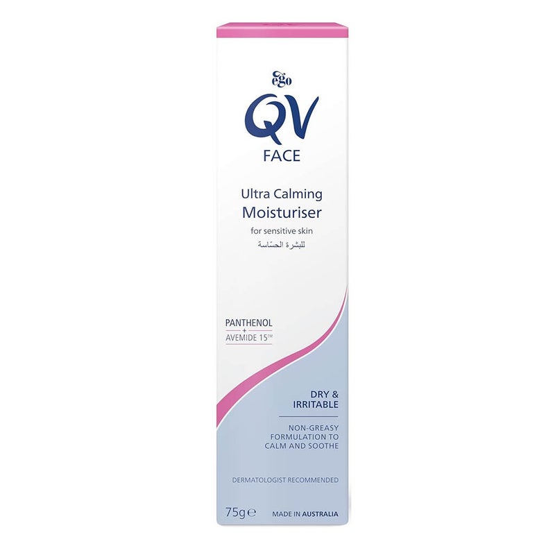 Ego QV Ultra Calming Face Moisturiser For Sensitive Skin 75g 