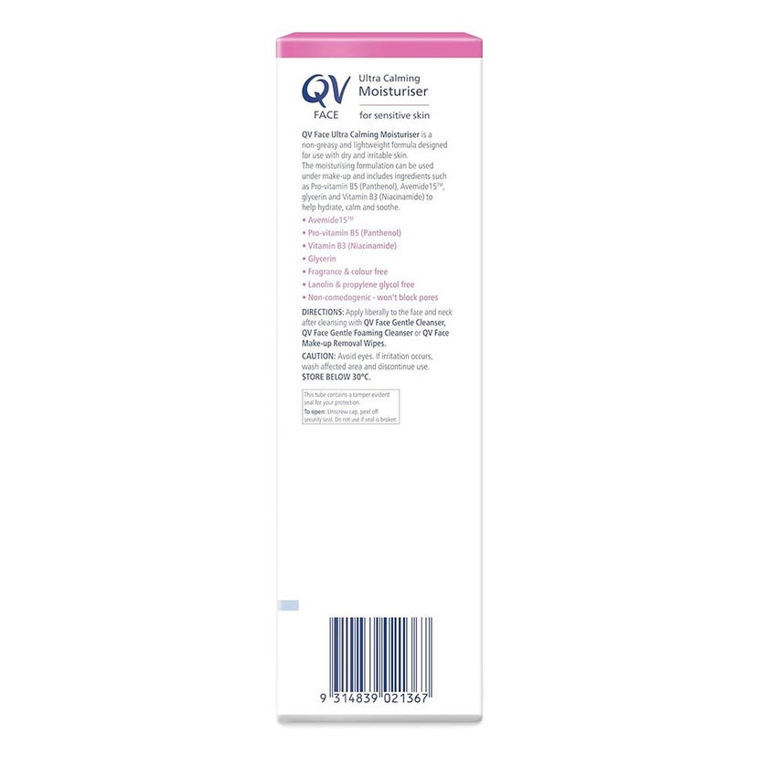 Ego QV Ultra Calming Face Moisturiser For Sensitive Skin 75g 