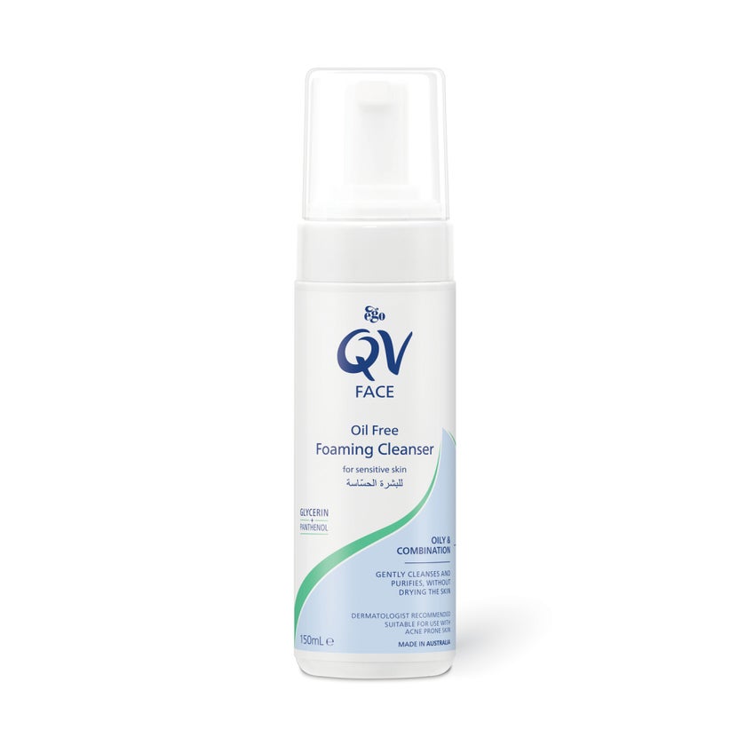 Ego QV Oil Free Gentle Foaming Face Cleanser For Oily & Combination Skin 150ml 