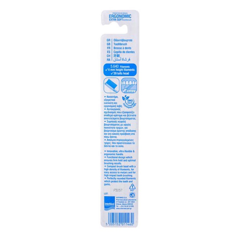Intermed Ergonomic Extra Soft Toothbrush - White