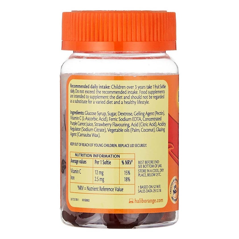 Haliborange Kids Iron & Vitamin C Softies - Strawberry Flavour, Pack of 30's