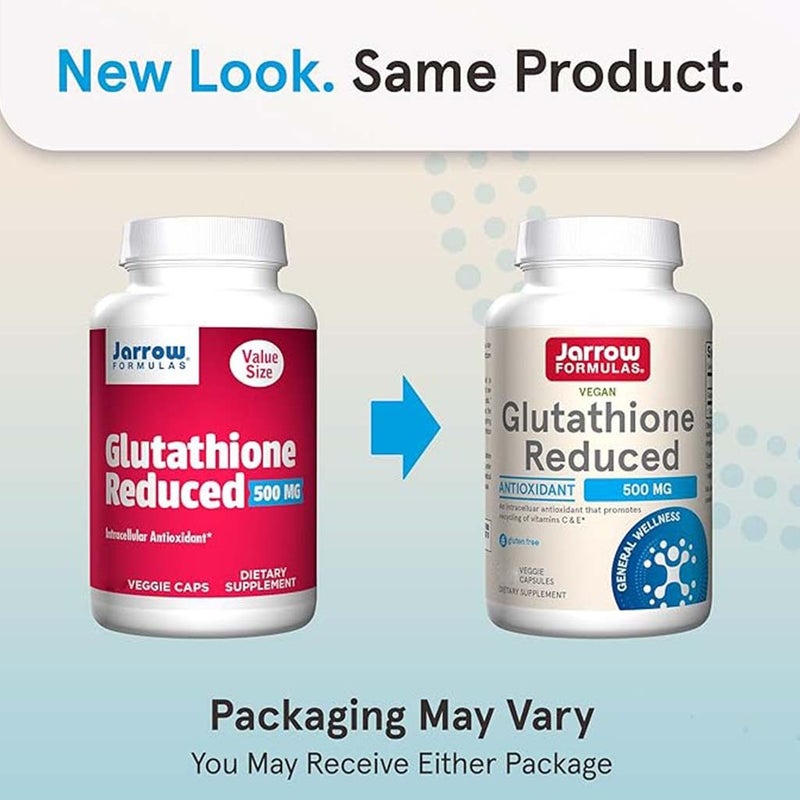 Jarrow Formulas Glutathione Reduced 500mg Capsules, Pack of 60's