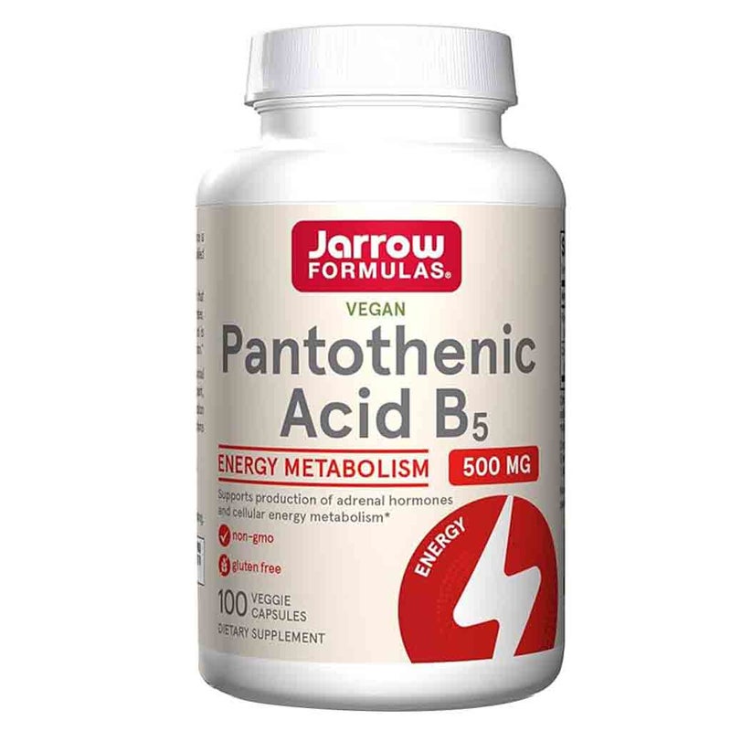 Jarrow Formulas Pantothenic Acid B5 500mg Capsules, Pack of 100's