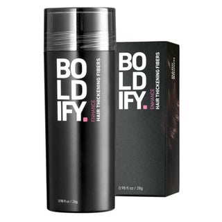 Boldify Enhance Hair Volumizing Thickening Fiber Powder For Thin Hair - Dark Brown, 28g