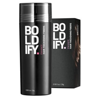 Boldify Enhance Hair Volumizing Thickening Fiber Powder For Thin Hair - Medium Brown, 28g