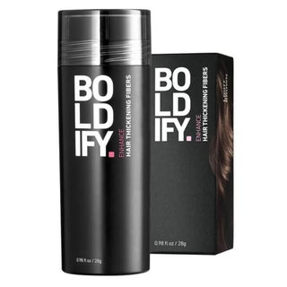 Boldify Enhance Hair Volumizing Thickening Fiber Powder For Thin Hair - Light Brown, 28g