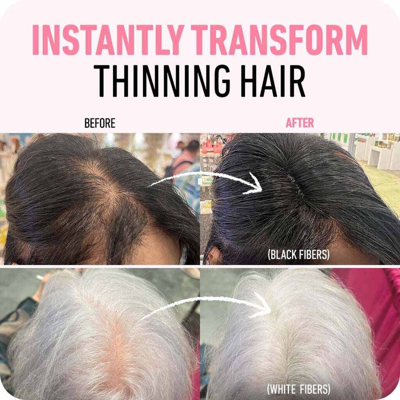 Boldify Enhance Hair Volumizing Thickening Fiber Powder For Thin Hair - Light Brown, 12g
