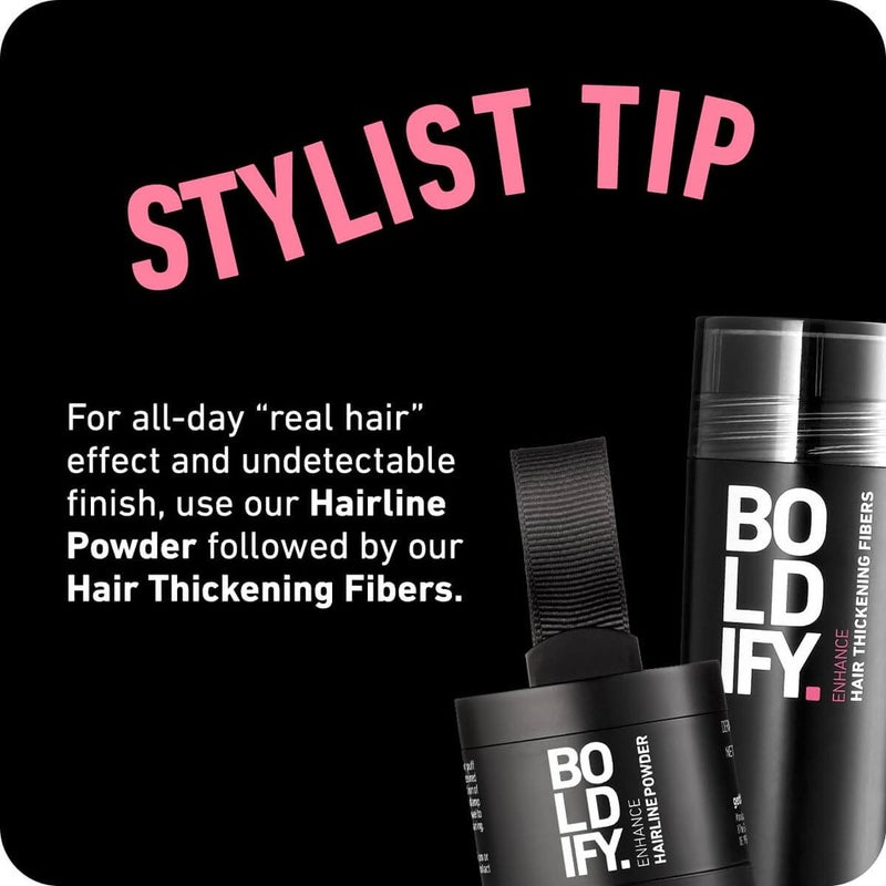Boldify Enhance Hair Volumizing Thickening Fiber Powder For Thin Hair - Light Brown, 12g