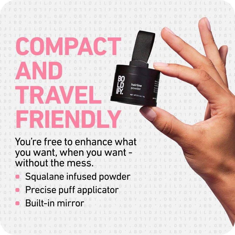 Boldify Hairline Volumizing Powder For Thin Hair - Black 4g