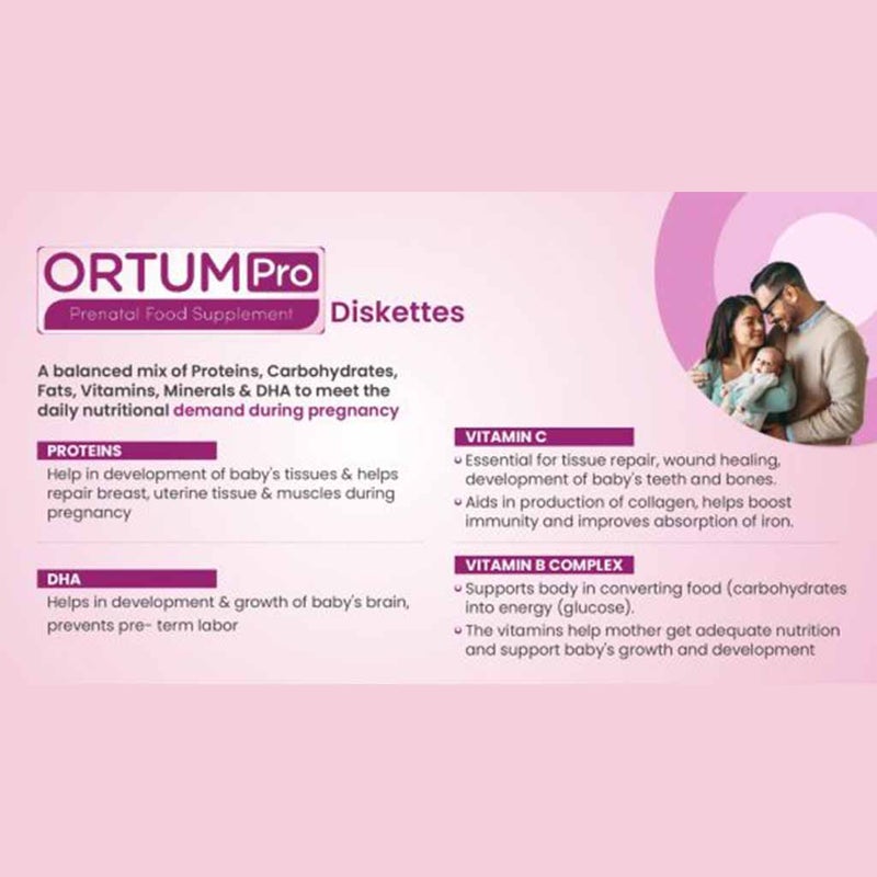 Siddhayu Ortum Pro Diskettes Prenatal Food Supplement, Pack of 30’s