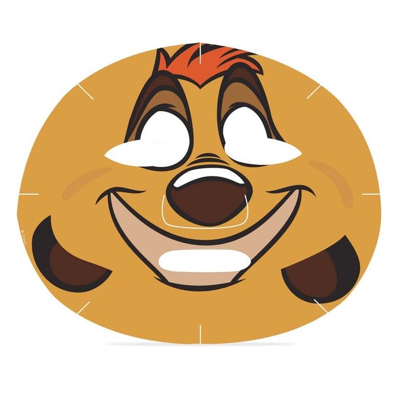 Mad Beauty Disney The Lion King Timon Cosmetic Face Sheet Mask With Peach Extract 25ml 