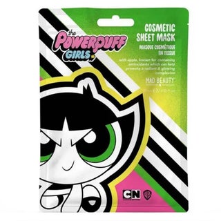 Mad Beauty Powerpuff Girls Buttercup Cosmetic Face Sheet Mask With Apple Extract 25ml