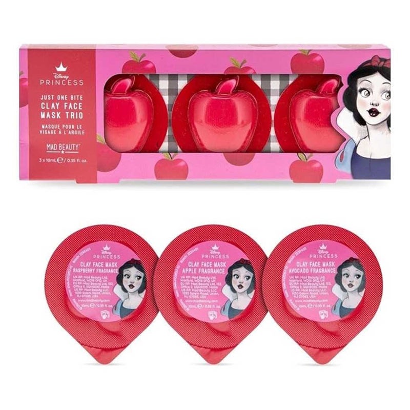 Mad Beauty Disney Snow White Clay Face Mask 10ml, Pack of 3's