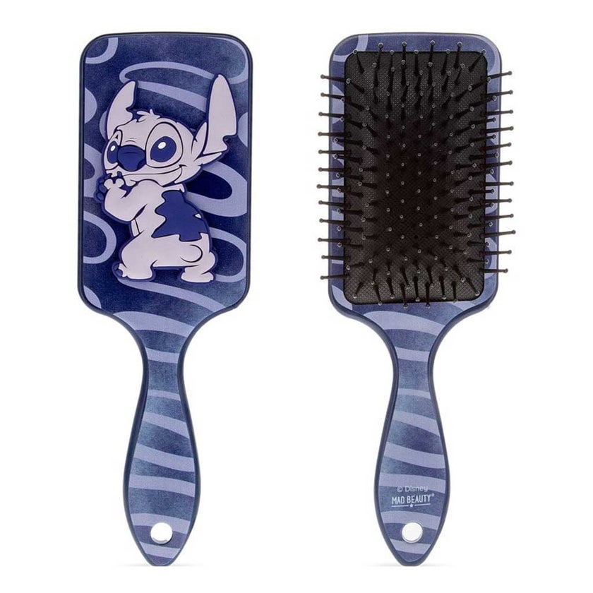 Mad Beauty Disney Stitch Denim Paddle Hair Brush 