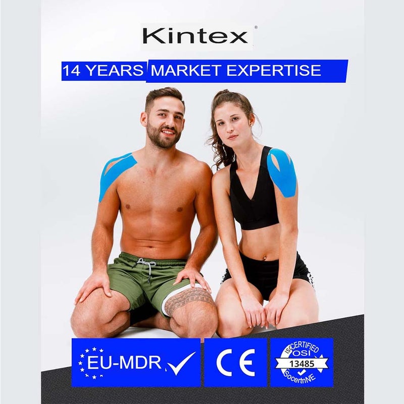 Kintex Kinesiology Classic Tape For Pain Relief - Blue Color, Size - 5 *500 cm