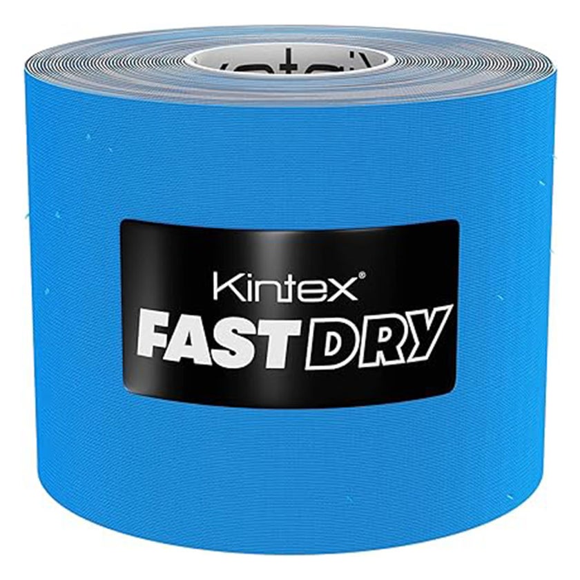 Kintex Kinesiology Fast Dry Tape For Pain Relief - Blue Color, Size - 5 x 500cm