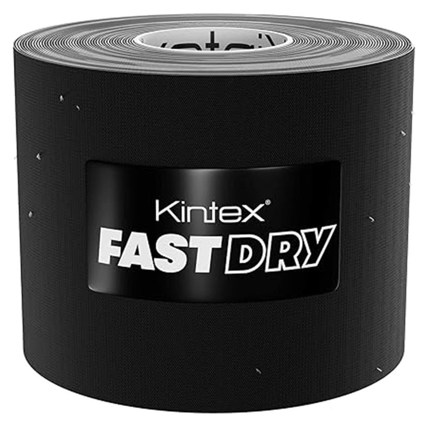 Kintex Kinesiology Fast Dry Tape For Pain Relief - Black Color, Size - 5 x 500cm