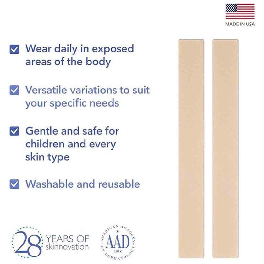 Biodermis EpiDerm Long Strip Natural Silicone Gel Sheeting For Scars, Size 3.6 *29cm - 1 Pair