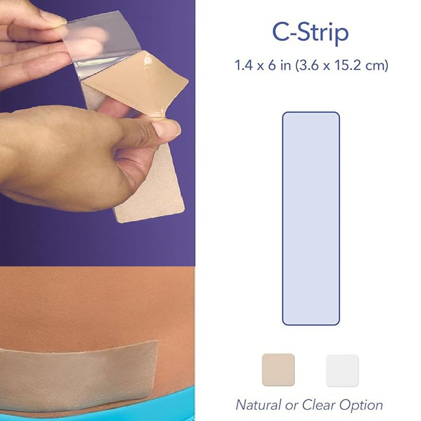 Biodermis EpiDerm C Strip Natural Silicone Gel Sheeting For Scars, Size 3.6 * 15.2cm 