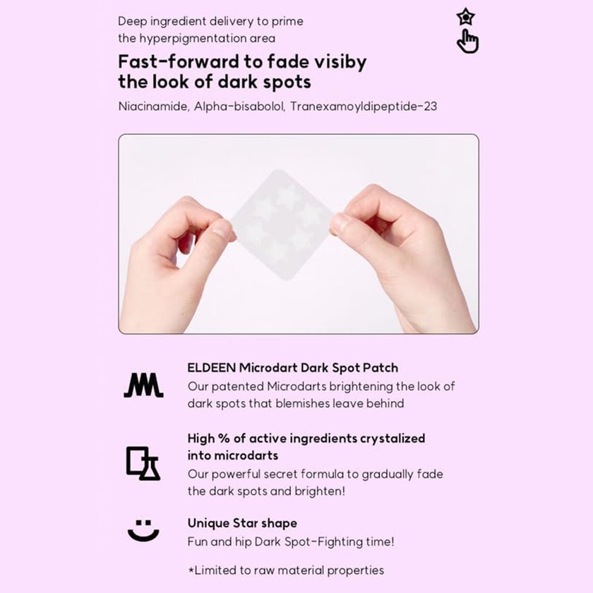 Eldeen Good Bye Dark Spots Microdart Dark Spot Patch, Pack of 6’s