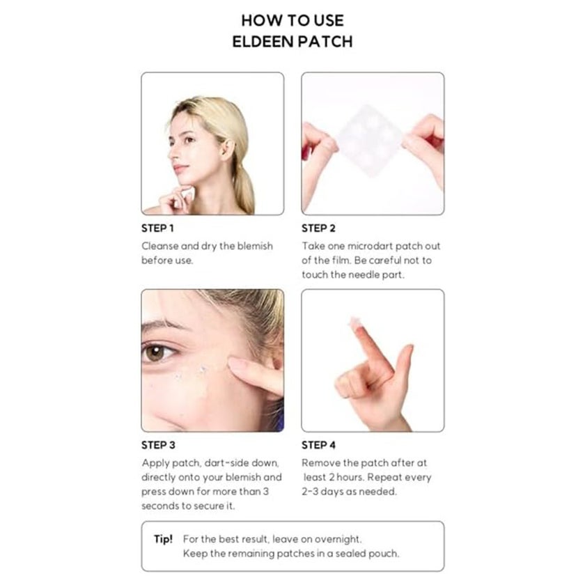 Eldeen Good Bye Dark Spots Microdart Dark Spot Patch, Pack of 6’s