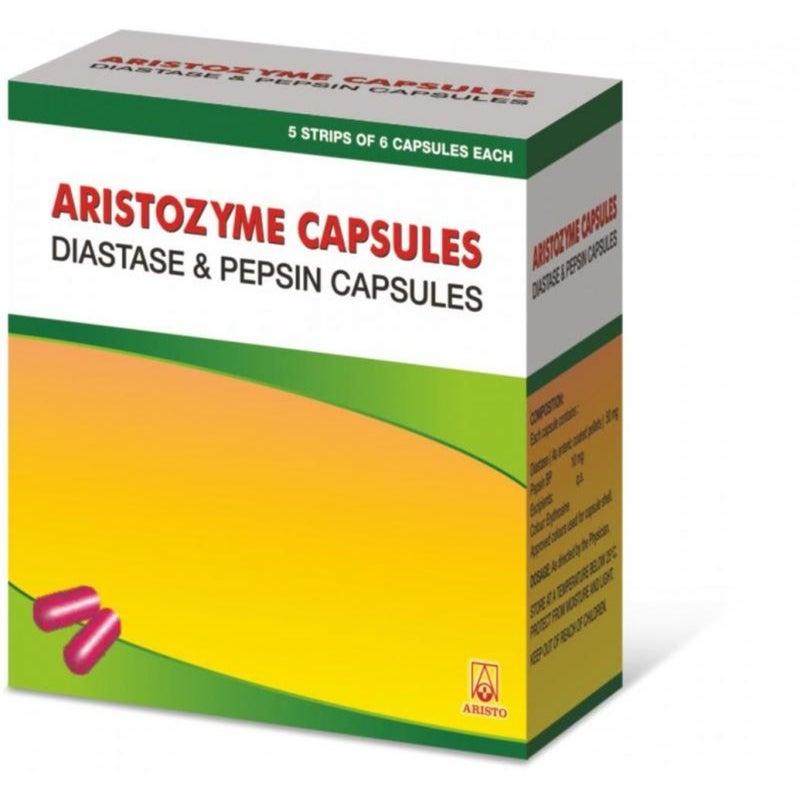 Aristozyme Digestive Enzyme Capsules, Pack of 10's
