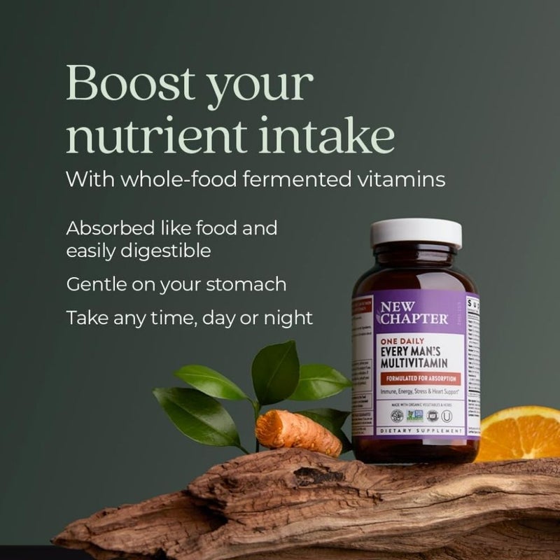 New Chapter Every Man's One Daily Multivitamin Tablets, Pack of 72's