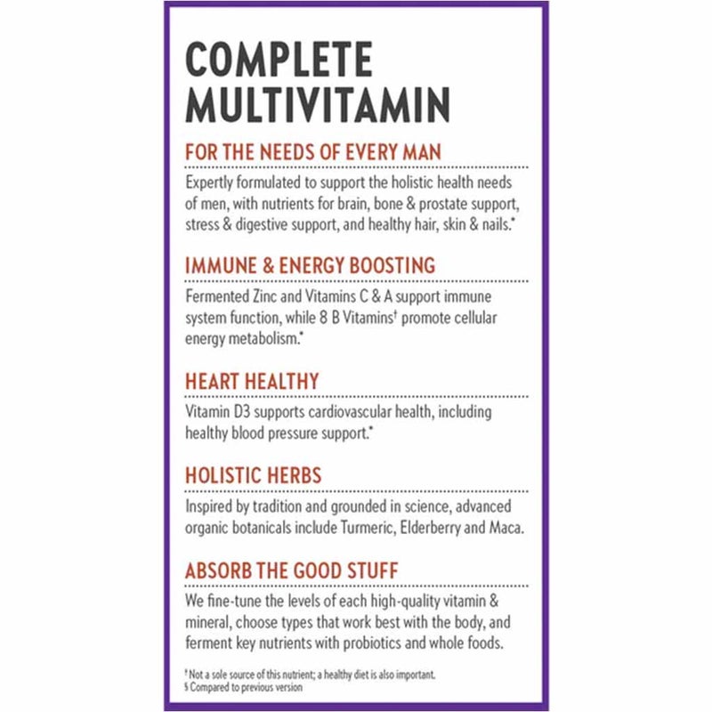 New Chapter Every Man's One Daily Multivitamin Tablets, Pack of 72's
