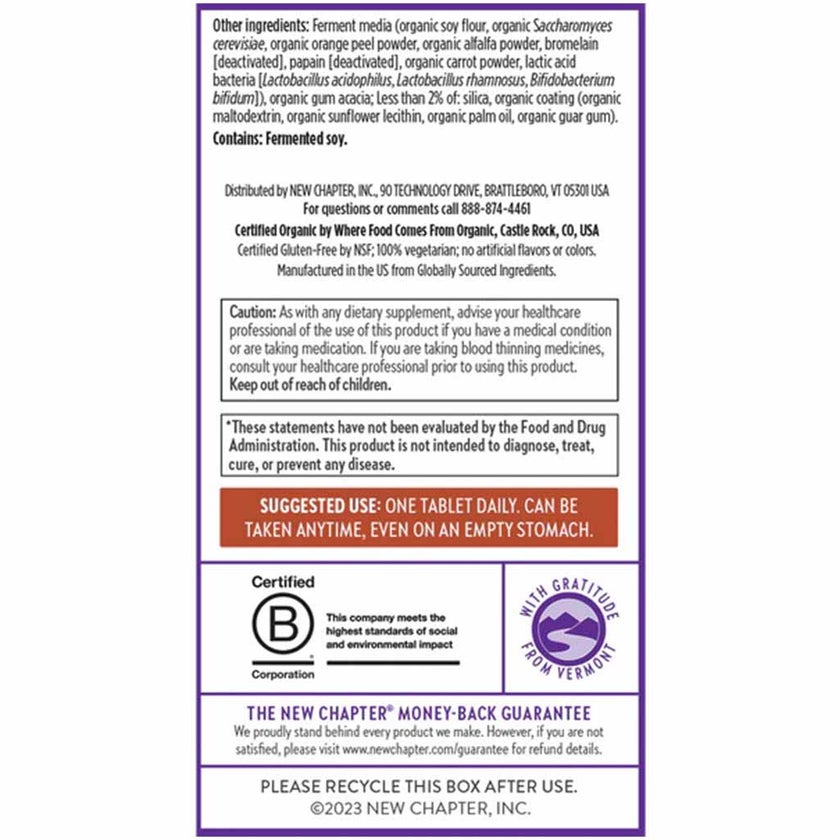 New Chapter Every Man's One Daily Multivitamin Tablets, Pack of 72's