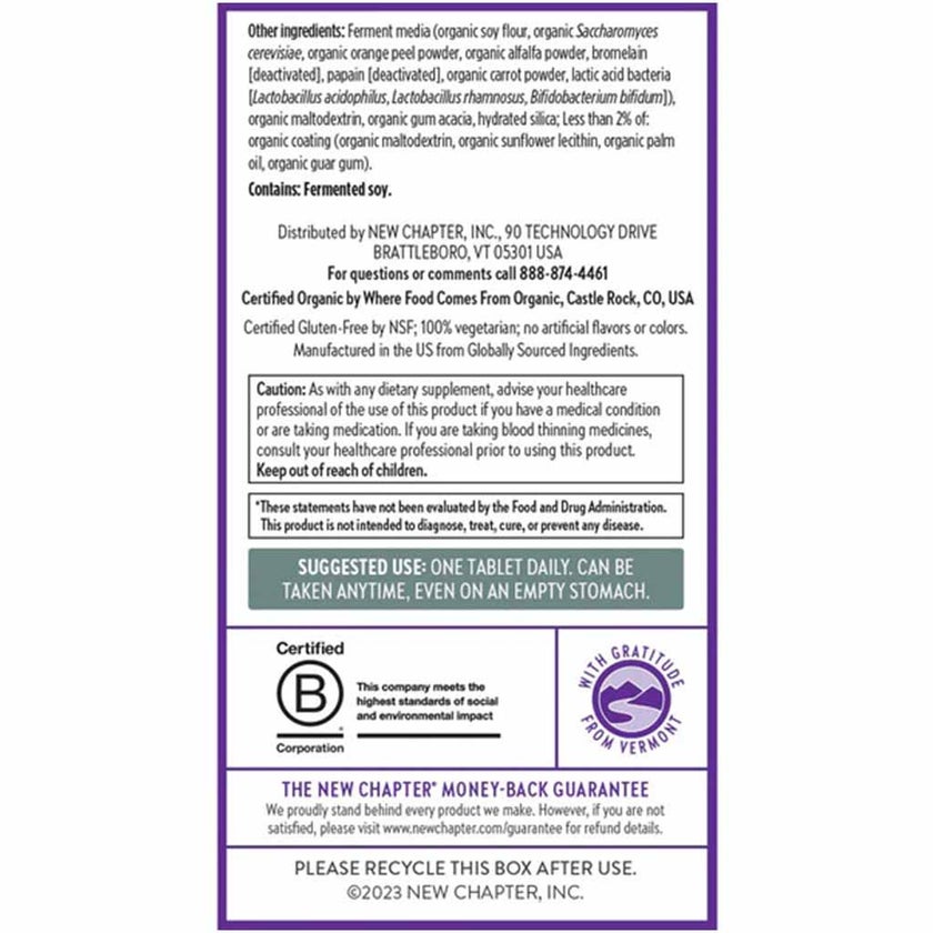 New Chapter Every Man's One Daily 40+ Multivitamin Tablets, Pack of 72's